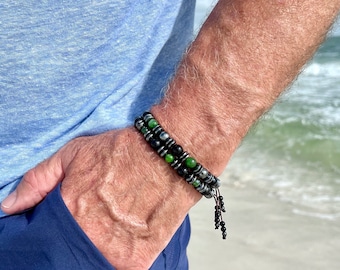 NEW Men’s Thriving Success Set | AAA Premium Quality Siberian Jade Gemstones | Onyx | Hematite | Strength | Prosperity | Abundance | Wealth