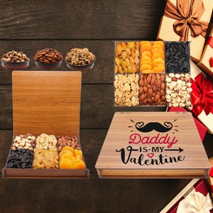 Birthday Gifts Box, Valentine&#39;s Day Gift for Husband, Couple Gifts, Husband Wife | Food Basket Fruits Tray, Gift for Couple Anniversary