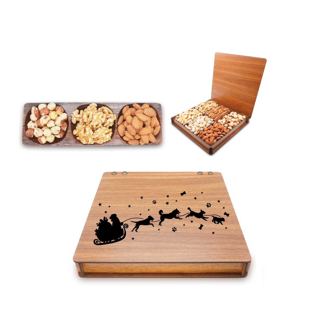Christmas Snack Box, Holiday Gift Boxes, Mixed Nuts for Christmas, Food