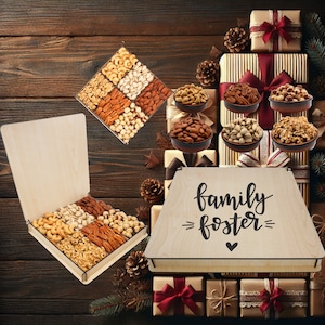 Thank You Gift for Family, Couple Gifts, Gift Ideas for Her, New Home Gifts, Nuts Gift Baskets, Homeowner Gift,  Birthday Gift Ideas