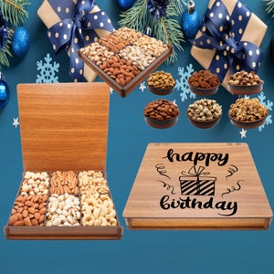 Present for Papa, Happy Birthday for Mom, Family Tray Set, Birthday Gifts for Da, Gift for Best Friends, Food Boxes for Sister, Nuts Gifts
