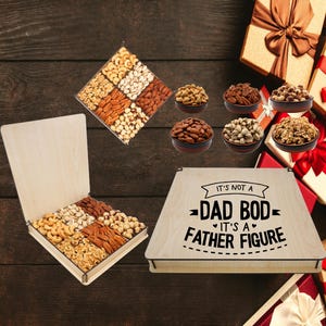 Gifts for Dad from Kids, Father&#39;s Gift Box, Gift Basket for Dad, Birthday Gifts | Gift Food Box | Mix Nuts Baskets, Presents Gift for Dad