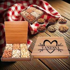 Gourmet Nuts Gift Basket for Mom: Sweet & Savory Snack Box