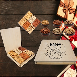 Happy Birthday Presents, Fathers Gift Set, Best Mom Birthday Set, Family Present Tray Set, Grandma Birthday Set, Food Boxes For Sister