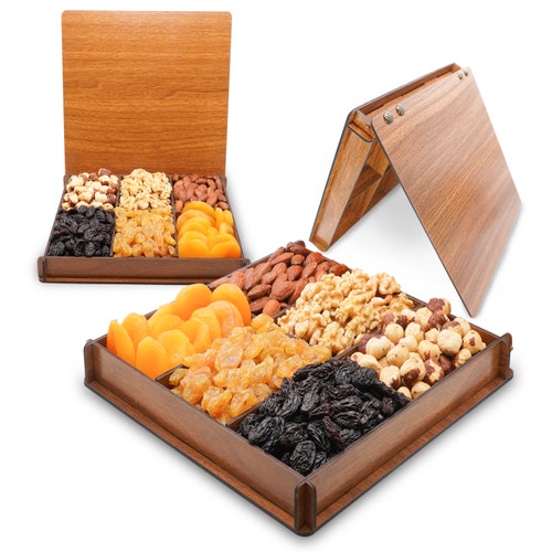 Natural Dried Fruit and Nut Basket Christmas Gift Dried Etsy