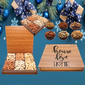 New Home Gift, Housewarming Gift Idea, Mixed Nuts Gift Basket, Birthday Gift Ideas, Couple Gifts, Homeowner Gift, First Home, Thank you