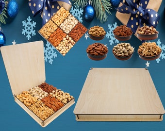 Thank You Gift Boxes, Birthday Gifts, Healthy Present For Business, Gifts for Clients | Holiday, Mixed Nuts Basket, Gifts Baskets for Moms