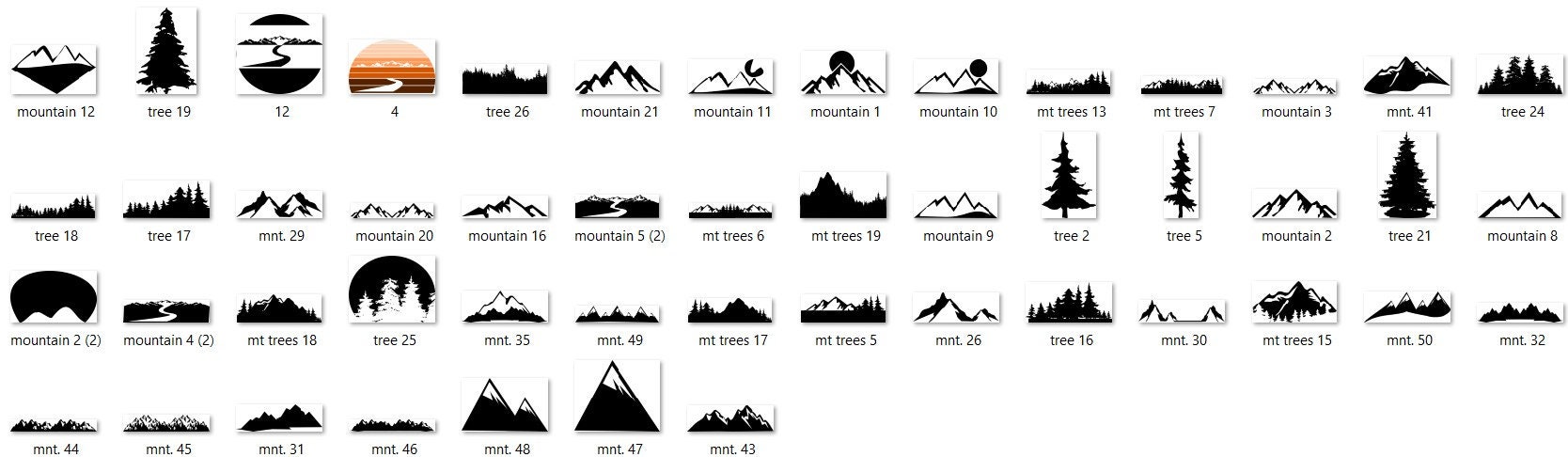 200 Outdoor SVG Bundle , DXF Bundle, Files for Cricut, PNG Bundle ...