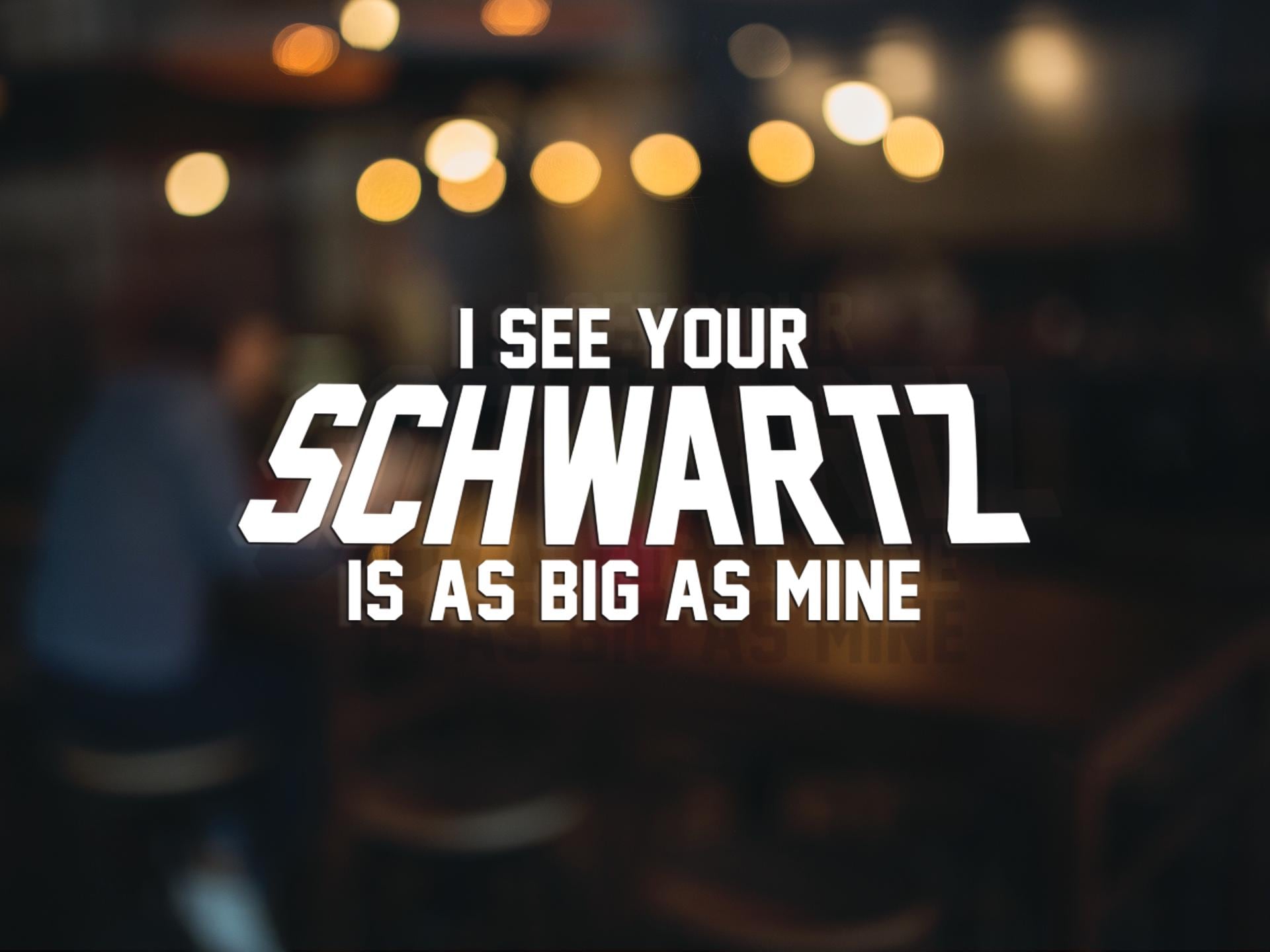 Spaceballs 'I See Your Schwartz' Decal – Dark Helmet Edition, Car Accessory, Laptop Sticker or Instant Pot Decal