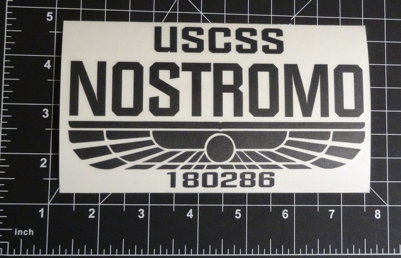 Alien / Aliens Movie USCSS Nostromo Emblem Vinyl Decal, Car Accessory, Laptop Sticker or Instant Pot Decal image 9