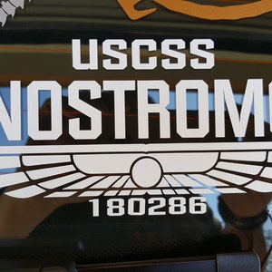 Alien / Aliens Movie USCSS Nostromo Emblem Vinyl Decal, Car Accessory, Laptop Sticker or Instant Pot Decal image 2