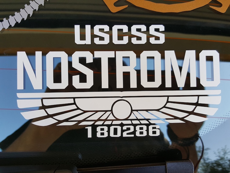 Alien / Aliens Movie USCSS Nostromo Emblem Vinyl Decal, Car Accessory, Laptop Sticker or Instant Pot Decal image 2