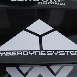 The Terminator Cyberdyne Systems Logo Vinyl Decal, Car Accessory, Laptop Sticker or Instant Pot Decal image 8