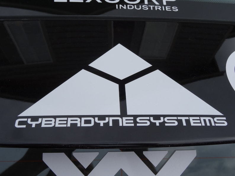 The Terminator Cyberdyne Systems Logo Vinyl Decal, Car Accessory, Laptop Sticker or Instant Pot Decal image 8