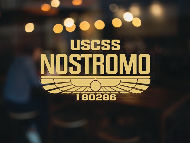 Alien / Aliens Movie USCSS Nostromo Emblem Vinyl Decal, Car Accessory, Laptop Sticker or Instant Pot Decal image 1