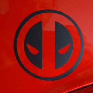 Deadpool Symbol bold Style Vinyl Decal, Car Accessory, Laptop Sticker ...