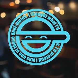 Ghost in the Shell Stand Alone Complex Laughing Man Logo Vinyl Decal, Car Accessory, Laptop Sticker or Instant Pot Decal