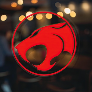 Decalque do logotipo Thundercats – Decalque de vinil da edição Eye of Thundera, acessório para carro, adesivo para laptop ou decalque para panela instantânea