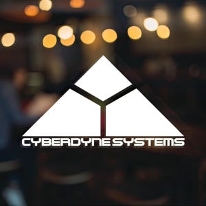 The Terminator Cyberdyne Systems Logo Vinyl Decal, Car Accessory, Laptop Sticker or Instant Pot Decal