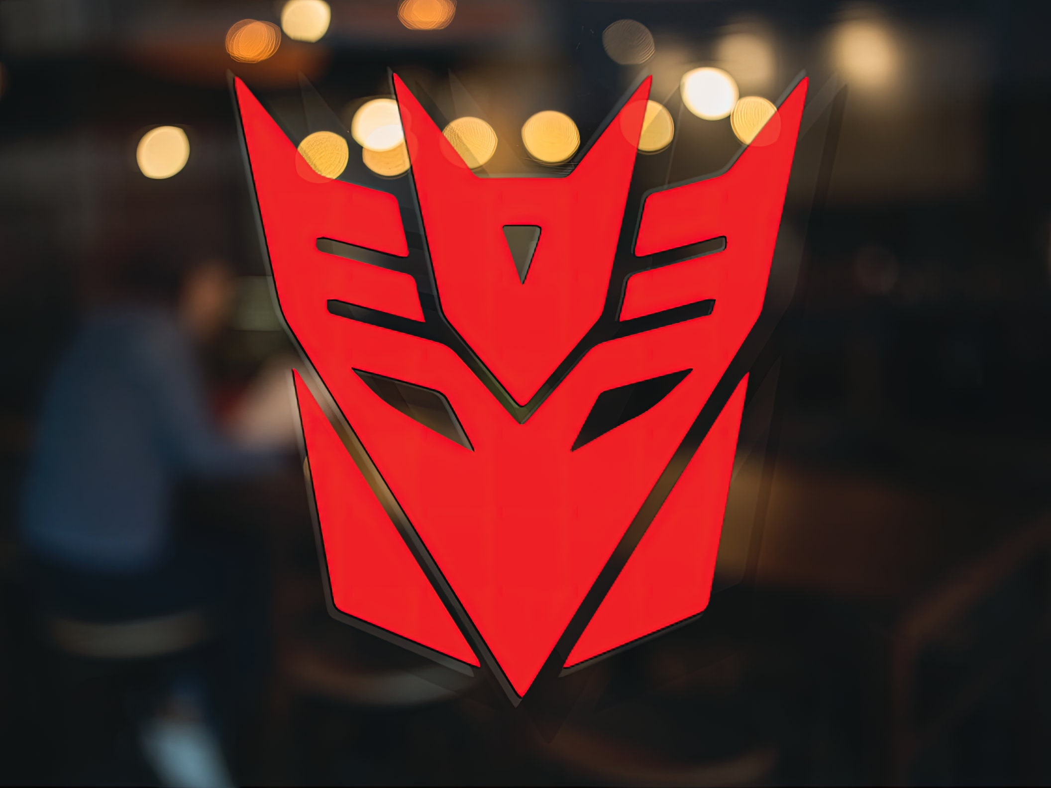 Transformers Decepticon Logo Vinyl Decal for Cars, Laptops