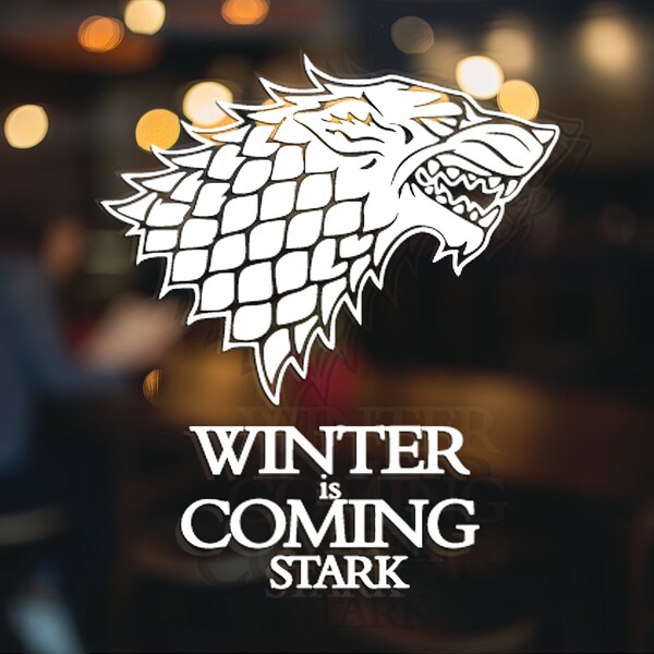 House Stark Decal Etsy