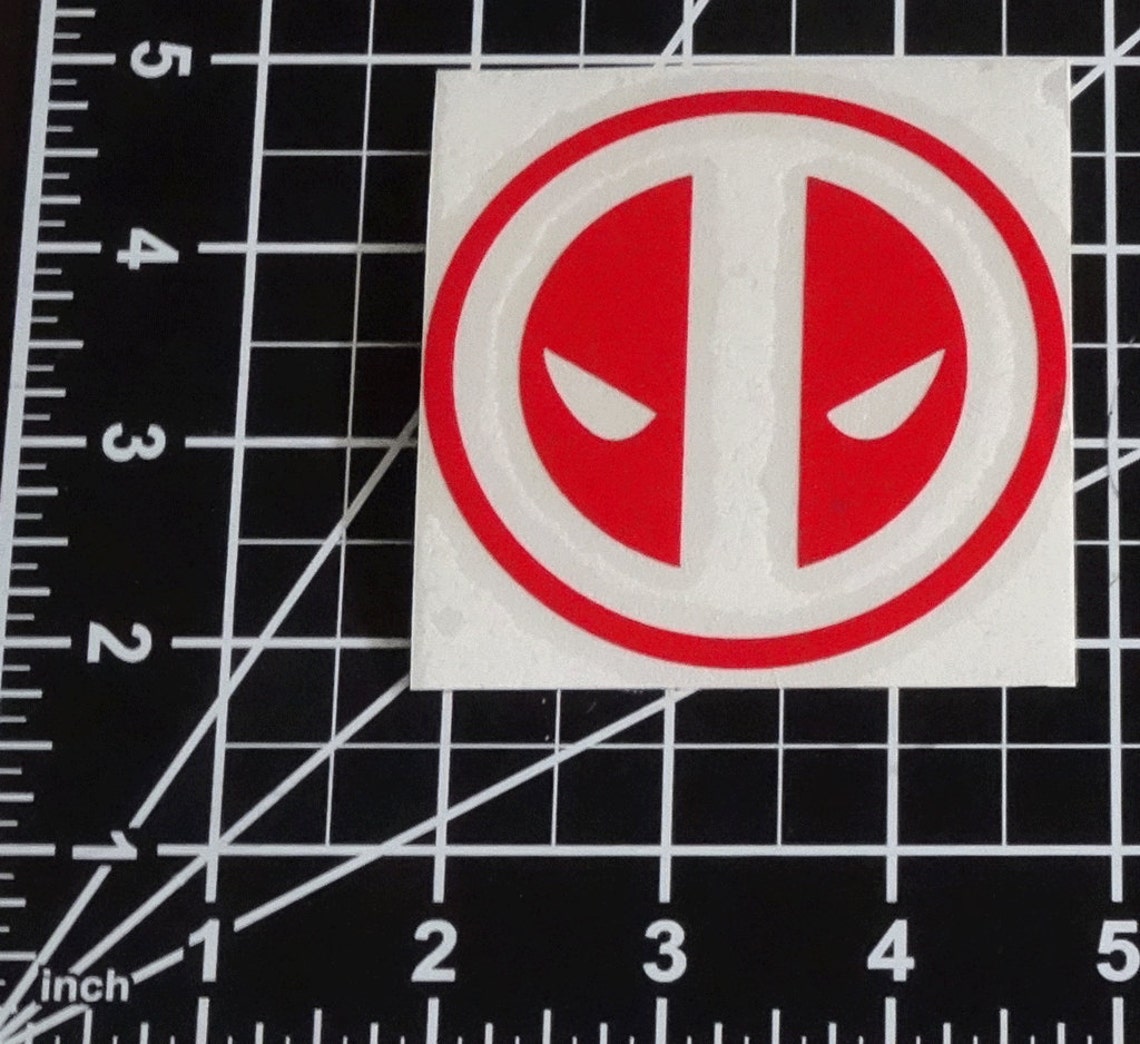 Deadpool Symbol bold Style Vinyl Decal Multiple Colors and | Etsy