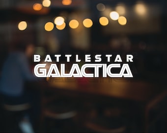 Battlestar Galactica Vinyl Decal, Car Accessory, Laptop Sticker or Instant Pot Decal