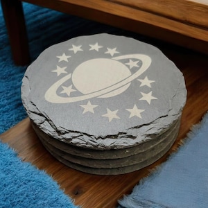Galaxy Quest Nsea Laser Engraved Slate Coaster Set – 4 Piece Collectors Edition