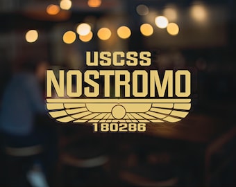 Alien Uscss Nostromo Emblem Vinyl Decal | Car Accessory, Laptop Sticker & Instant Pot Decal - Perfect for Sci-Fi Fans!