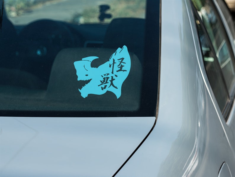 Pacific Rim Kaiju Portrait Vinyl Decal, Car Accessory, Laptop Sticker or Instant Pot Decal image 2