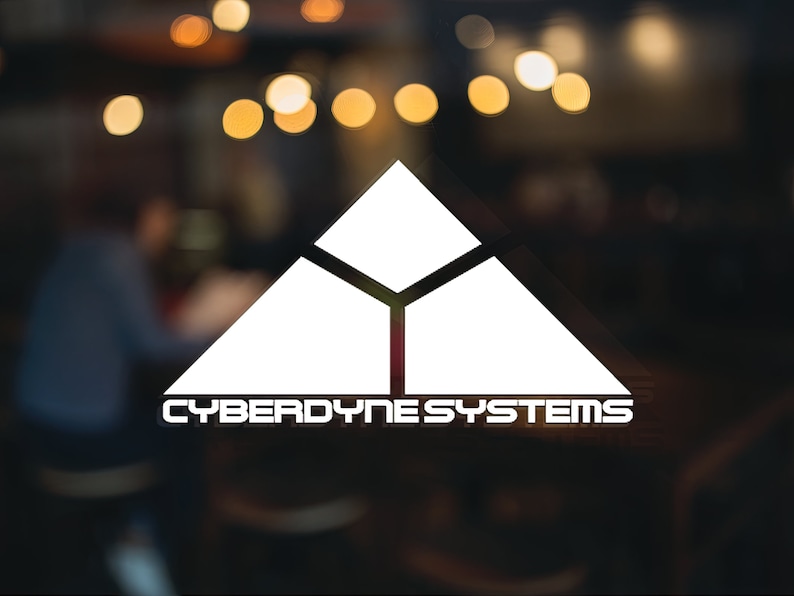 The Terminator Cyberdyne Systems Logo Vinyl Decal, Car Accessory, Laptop Sticker or Instant Pot Decal image 1