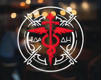 Fullmetal Alchemist Vinyl Decal: Flamel Emblem, Transmutation Circle