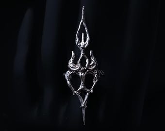 Handmade Gothic Adjustable Silver 925 Ring