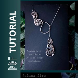 PDF-zelfstudie ketting: asymmetrische draadwikkel sieradenontwerp