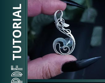 Wire Jewelry Tutorial: Openwork Pendant Necklace Pattern (PDF)