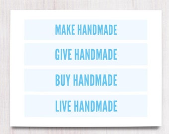 Buy Handmade, Support Artists, Printable Art, Wall Decor, Instant Download, Craft Show Display, Gift for Artists, Buying Handmade, Craftroom