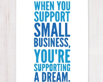 Shop Small Business, Printable Art, Wall Decor, Instant Download, Craft Show Display, Shop Small Business, Gift for Artists, Buy Handmade