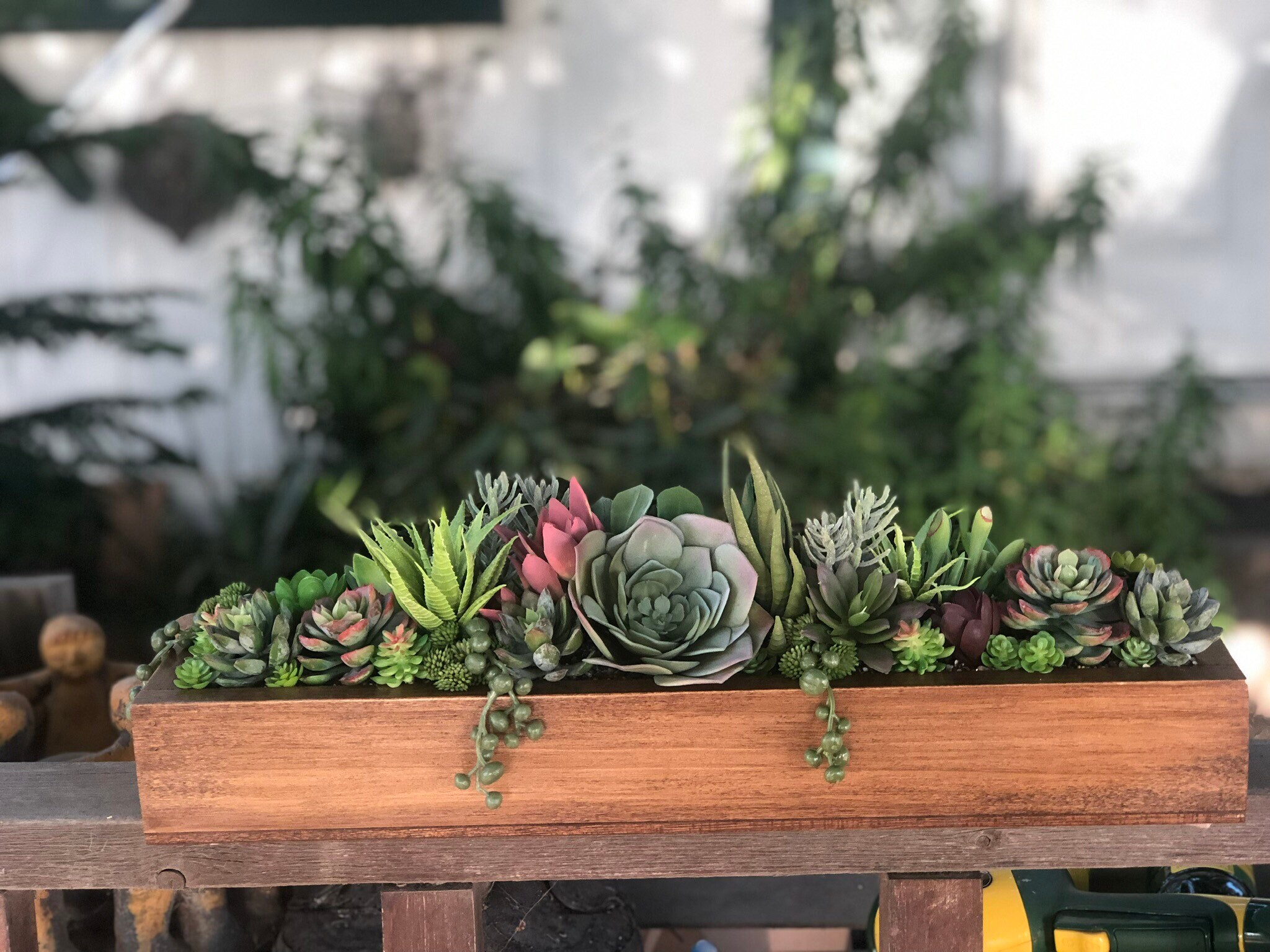 Faux succulent arrangement Etsy