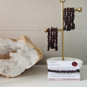 Garnet Chip Bracelet