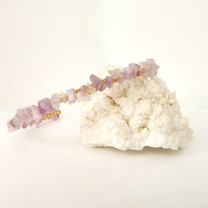 Amethyst Chip Headband