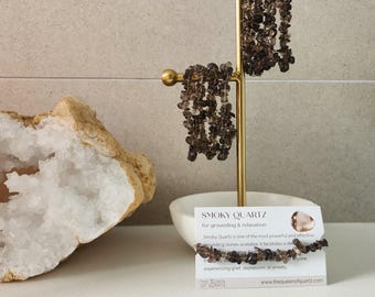 Bracelet quartz fumé