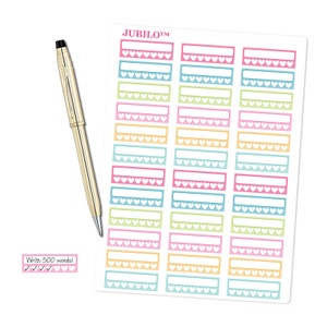 HEART HABIT TRACKER Pastels.  Planner Stickers.