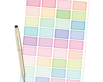 HALF BOXES Planner Stickers