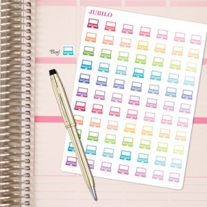 Planner Stickers - Laptop Icon Stickers, Blog Stickers - Fits Any Planner!