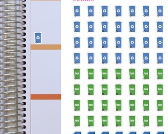 Planner Stickers Trash - Recycle - Donate Stickers