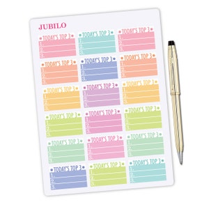 Top 3 Headers Planner Stickers - Erin Condren Compatible