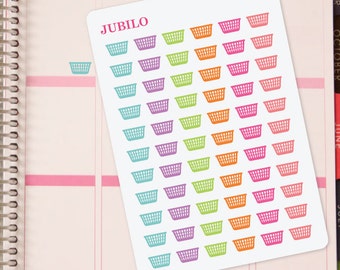 LAUNDRY BASKET Planner Stickers