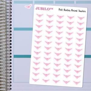 PINK PANTIES Period Tracker Stickers