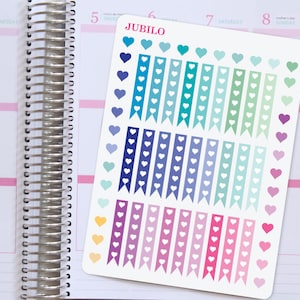 Planner Stickers Heart Checklist 2