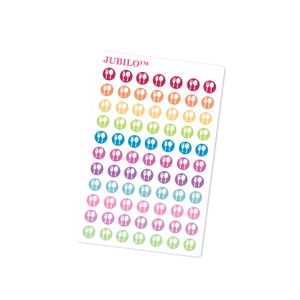 Planner Stickers - Meal Icon Dots - Fits Any Planner!